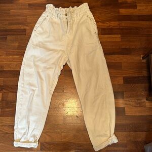 Zara - HIGH-WAISTED PAPERBAG BAGGY JEANS